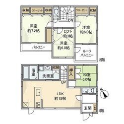 日吉本町戸建の物件間取画像